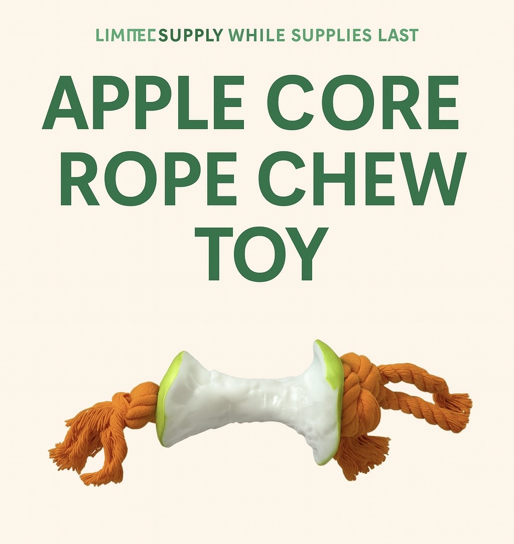 Apple Core Rope Chew Toy