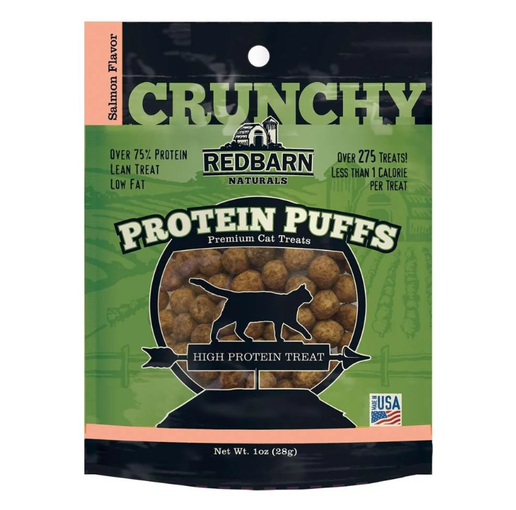 Redbarn Naturals Crunchy Protein Puffs for Cats – Salmon Flavor