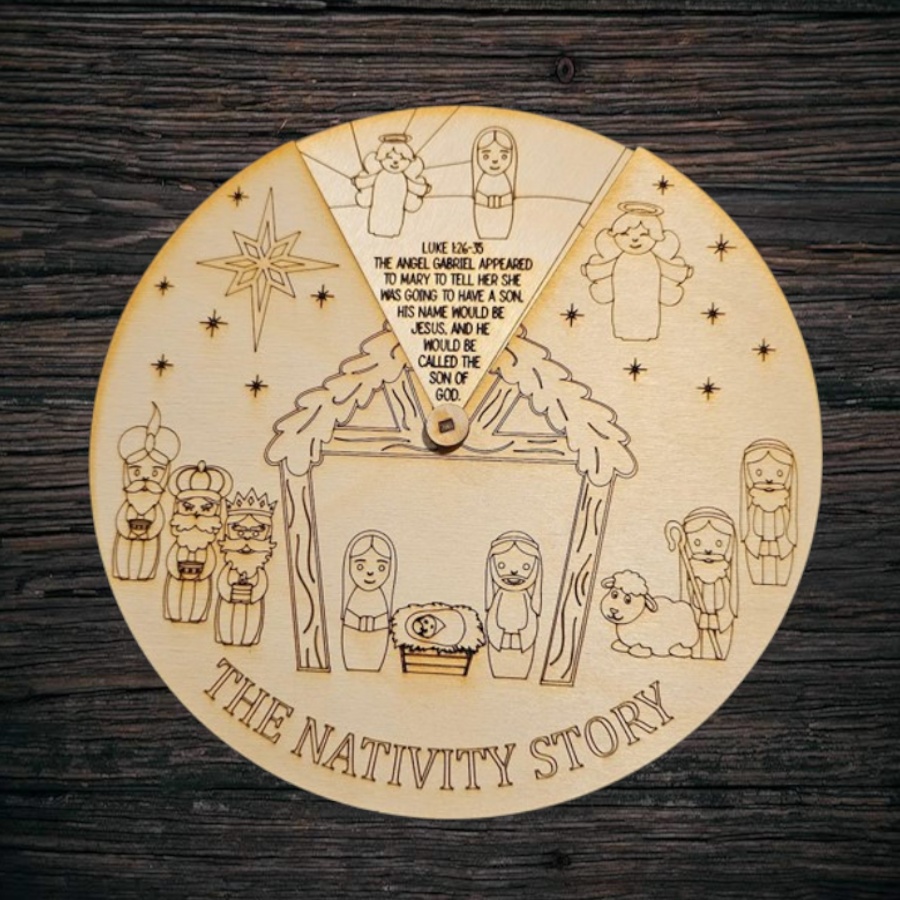 Color Me: Round Nativity