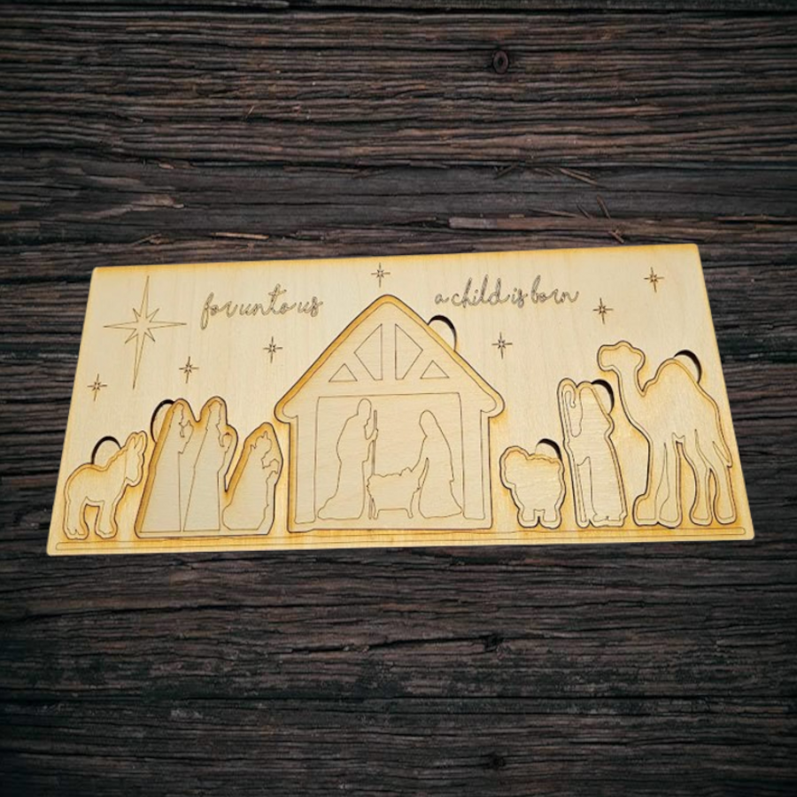 Color Me: Nativity Puzzle