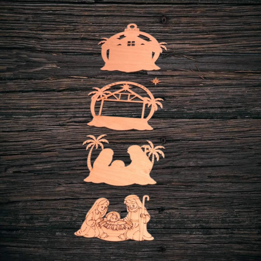 Color Me Nativity Ornament