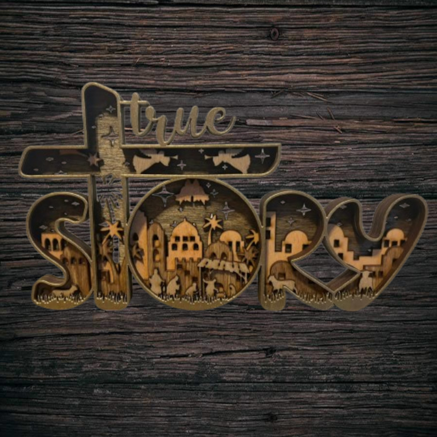 True Story Layered Nativity