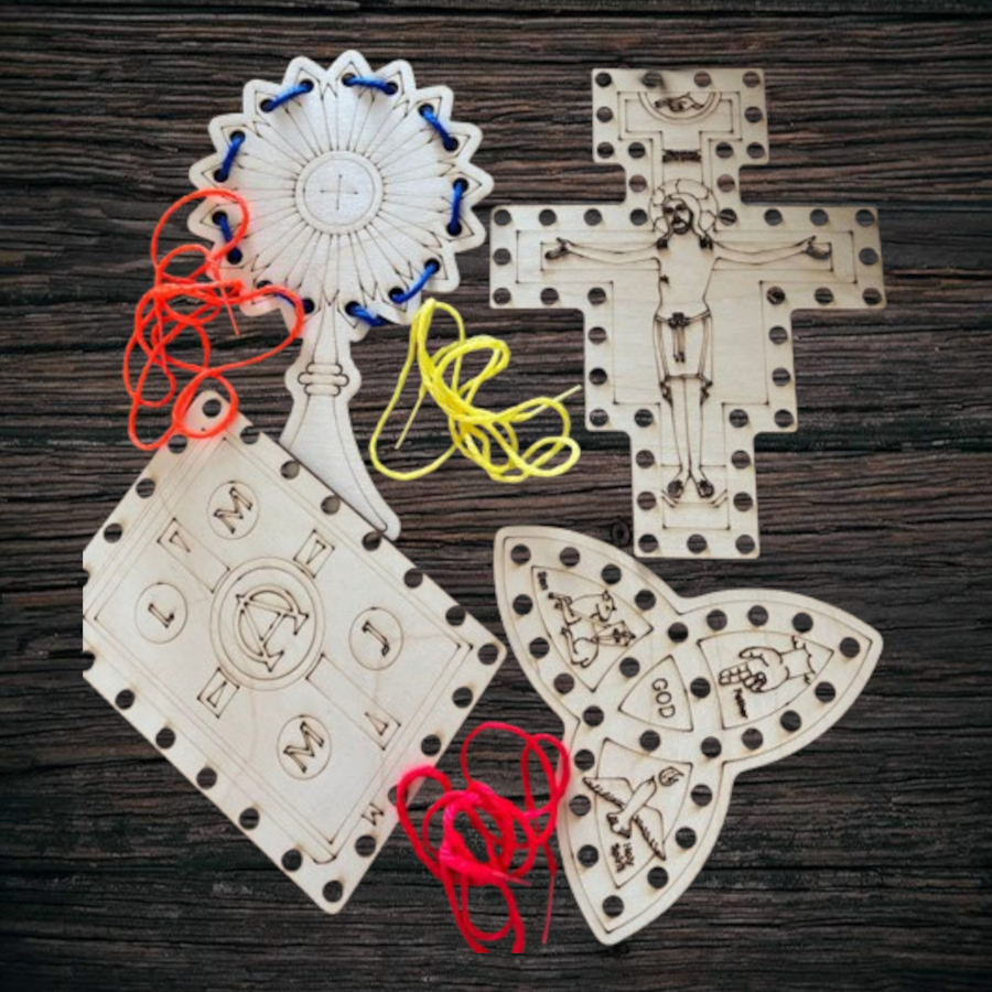 Catholic Lacing Cards
