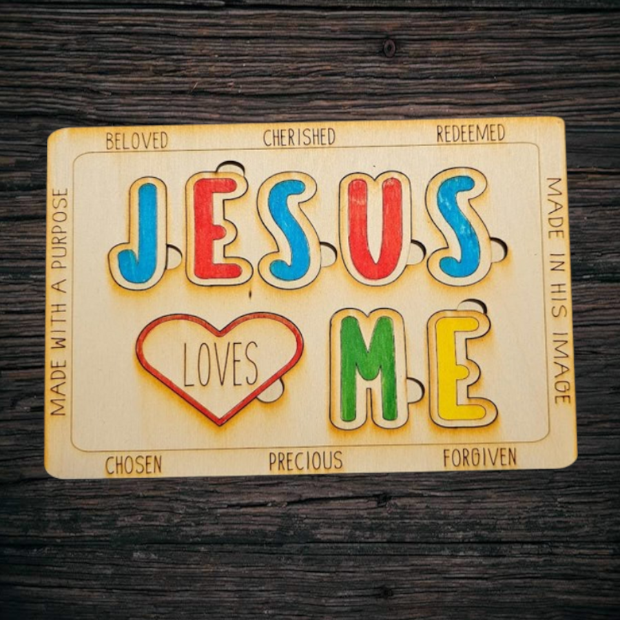 Color Me: Jesus Loves Me Puzzle