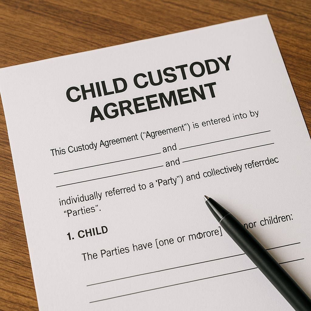 Child Custody Agreement Form