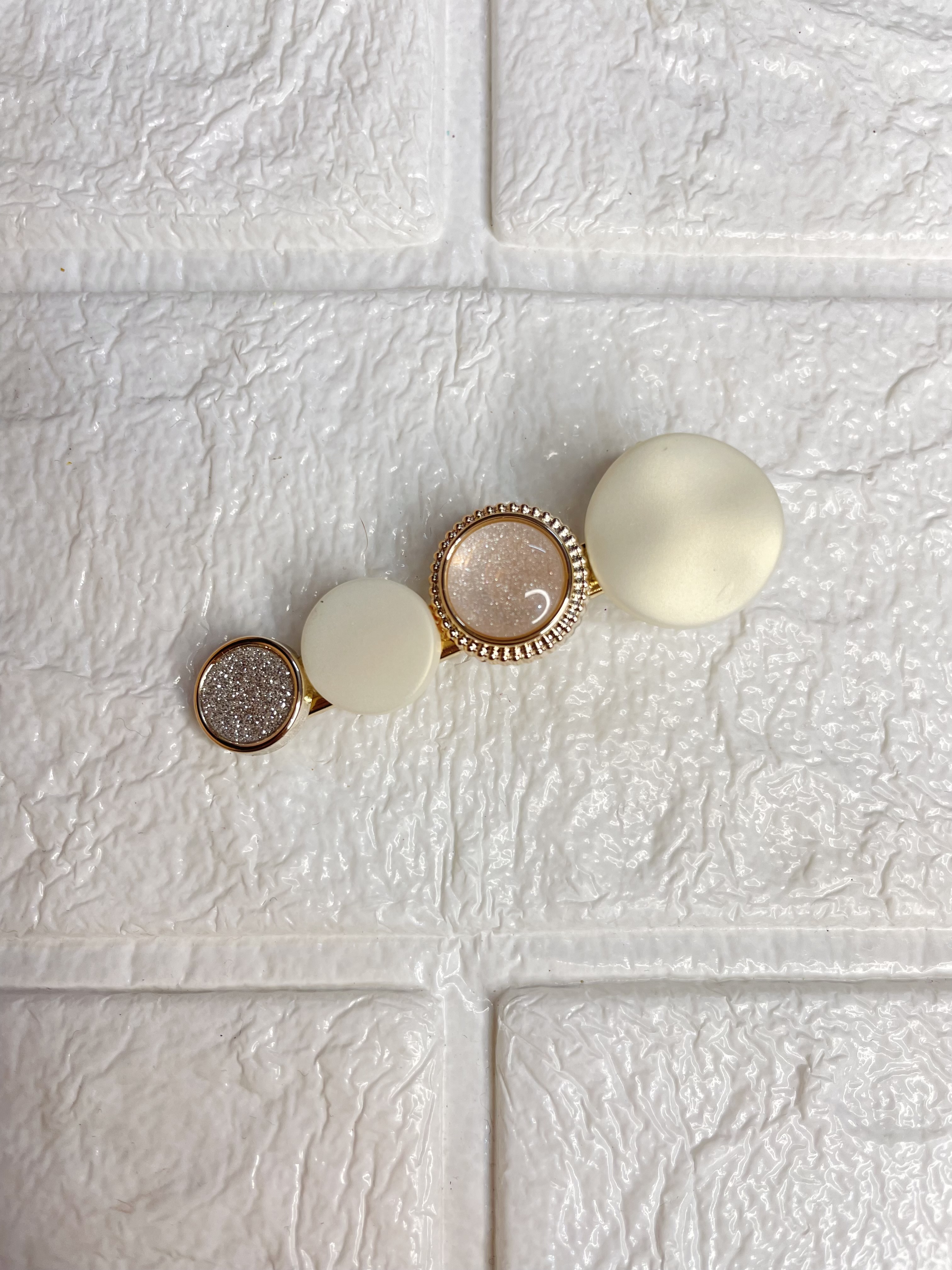 KOREAN SIDE CLIPS GLOSSY WHITE 