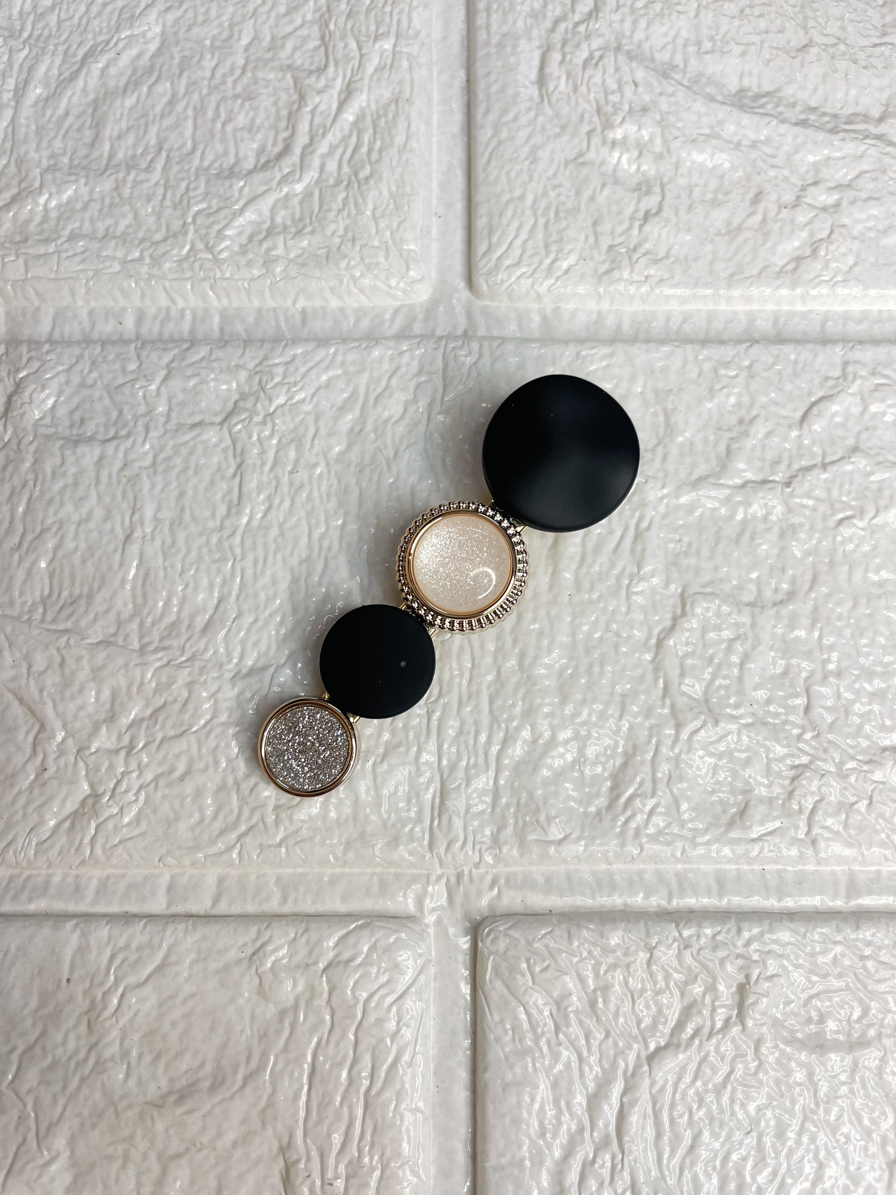 KOREAN SIDE CLIPS - GLOSSY BLACK 