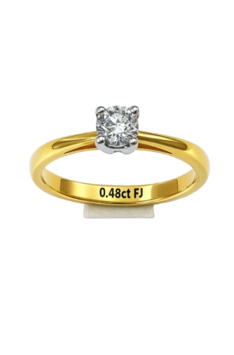 Diamond Solitaire Gold Ring SKUZGS-51214786