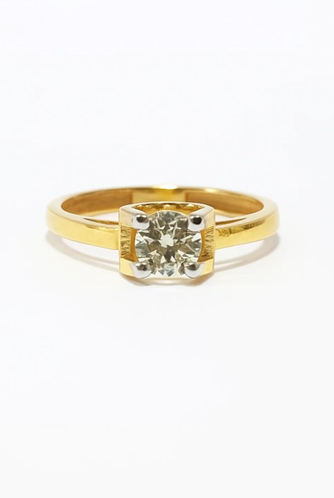 Gold Solitaire Diamond Ring SKUZGS-51214788