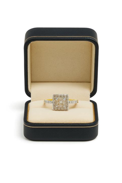 Square Halo Diamond Ring SKUZGS-51214794