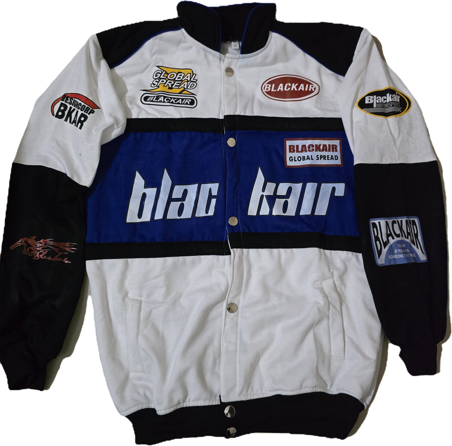 BlackAir Premium Cotton Jacket Blue & White