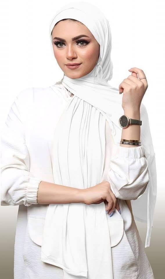 Elegant White Hijab