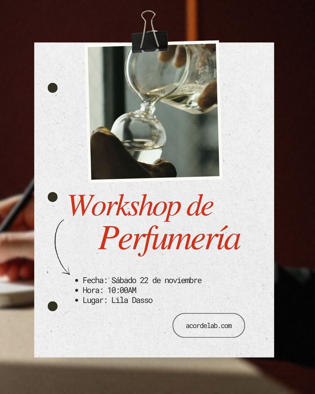 Taller de Perfumería
