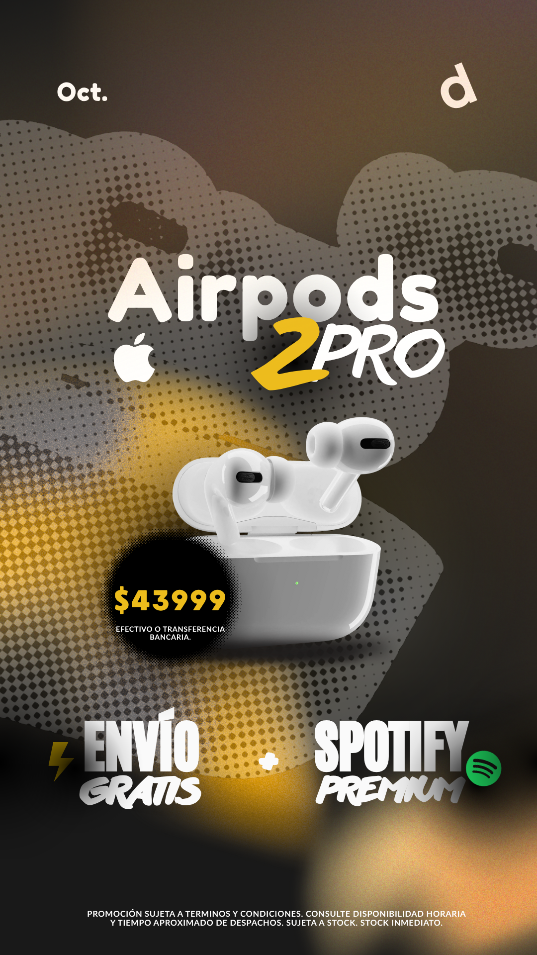 Airpods 2 Pro + ENVÍO GRATIS + SPOTIFY PREMIUM (1MES) ✅