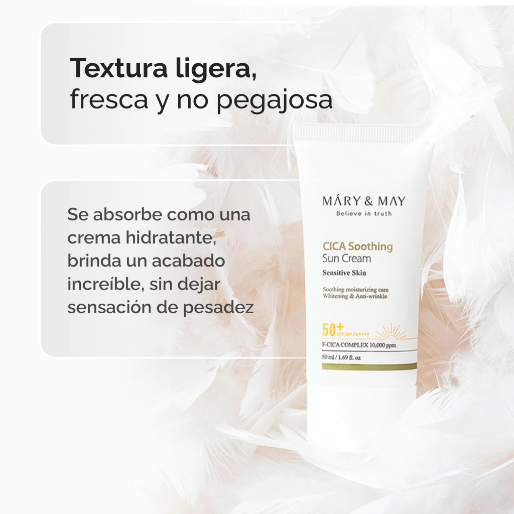 Mary&May - CICA Soothing Sun Cream SPF50+ PA++++ 50ml