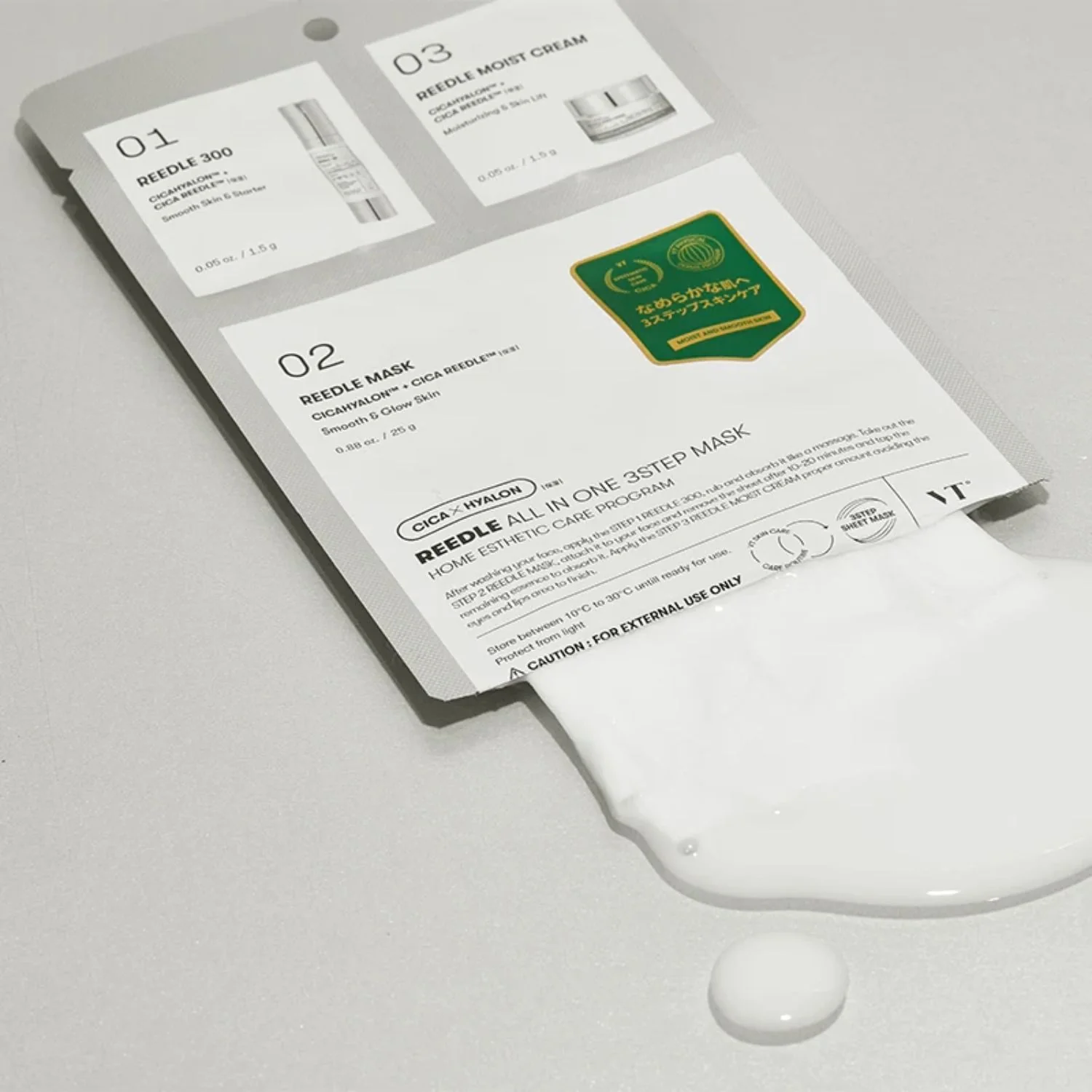 Vt Cosmetics - Reedle Shot All In One 3Step Mask