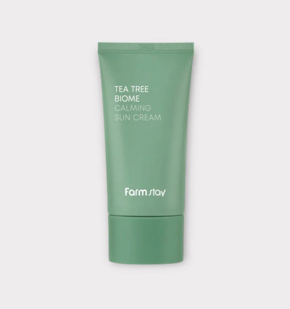 FarmStay - Tea Tree Biome Calming Sun Cream SPF50+ PA++++ - 50g