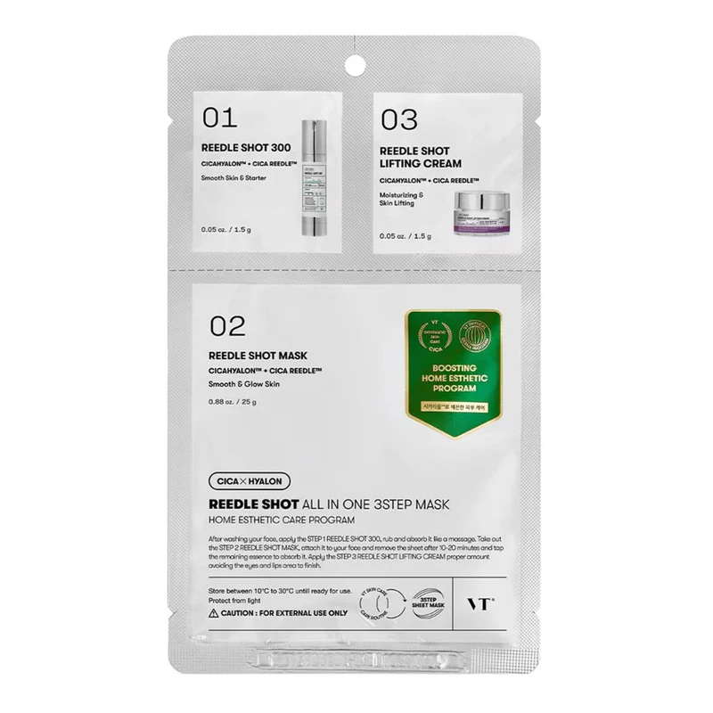 Vt Cosmetics - Reedle Shot All In One 3Step Mask