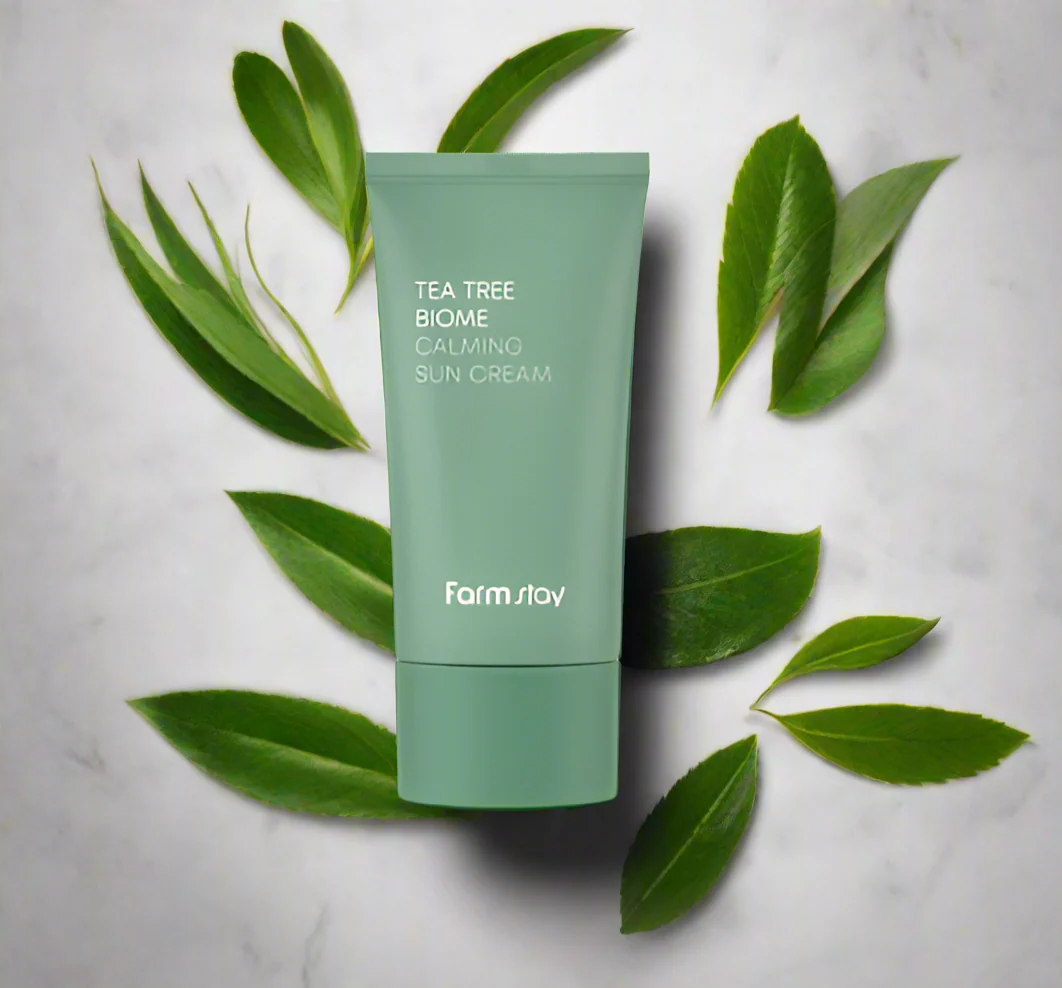 FarmStay - Tea Tree Biome Calming Sun Cream SPF50+ PA++++ - 50g
