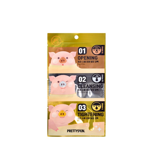 Prettyskin - 3 Step Pore Pig Nose Pack - 6.5g