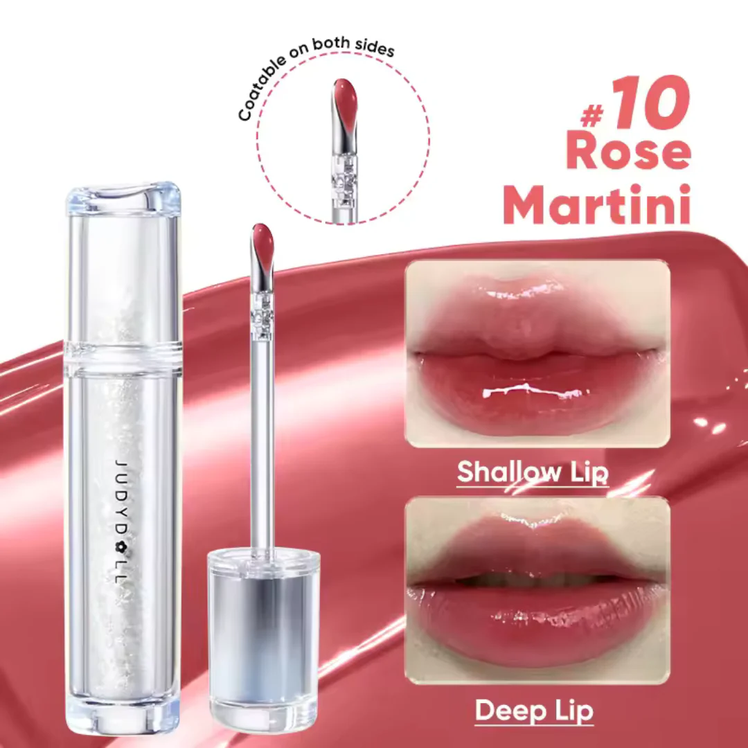 Judydoll - Ice Watery Lip Gloss 2.4g 10 Rose Martini