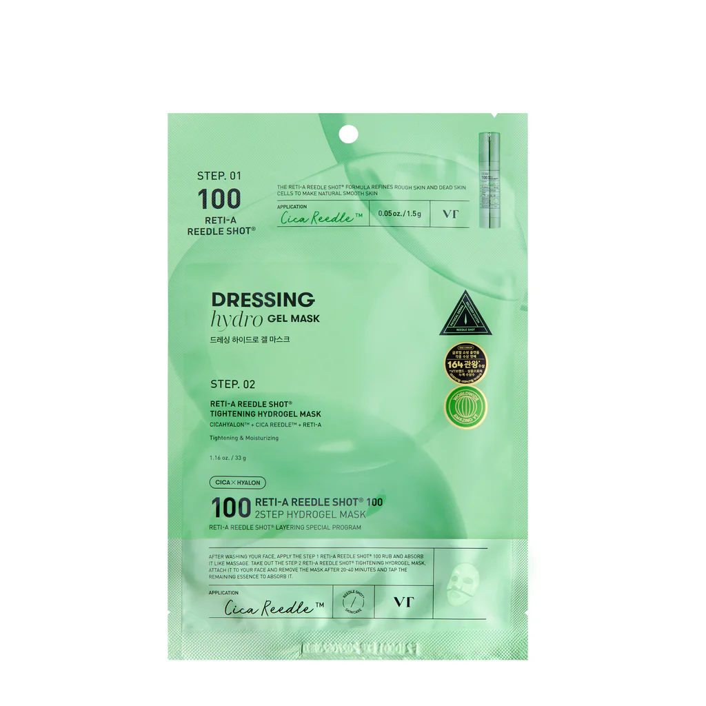 Vt Cosmetics - Reti-A Reedle Shot 100 2Step Hydrogel Mask (1ea)