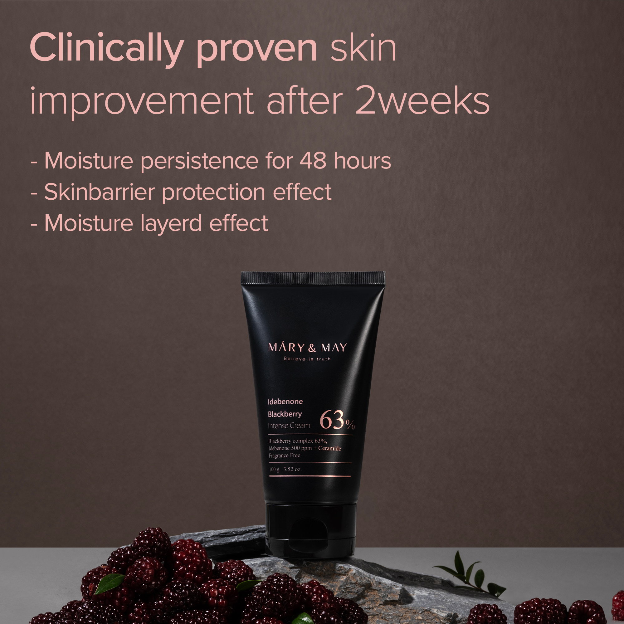 Mary&May - Idebenone Blackberry Intense Cream 100g