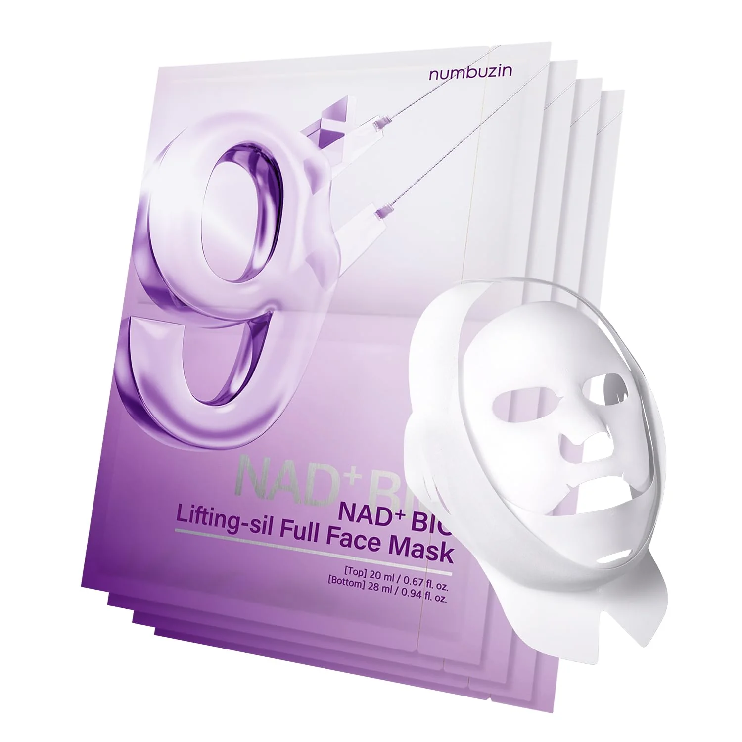 Numbuzin - No.9 NAD Bio Lifting Full Cover Facial Mask (4ea)