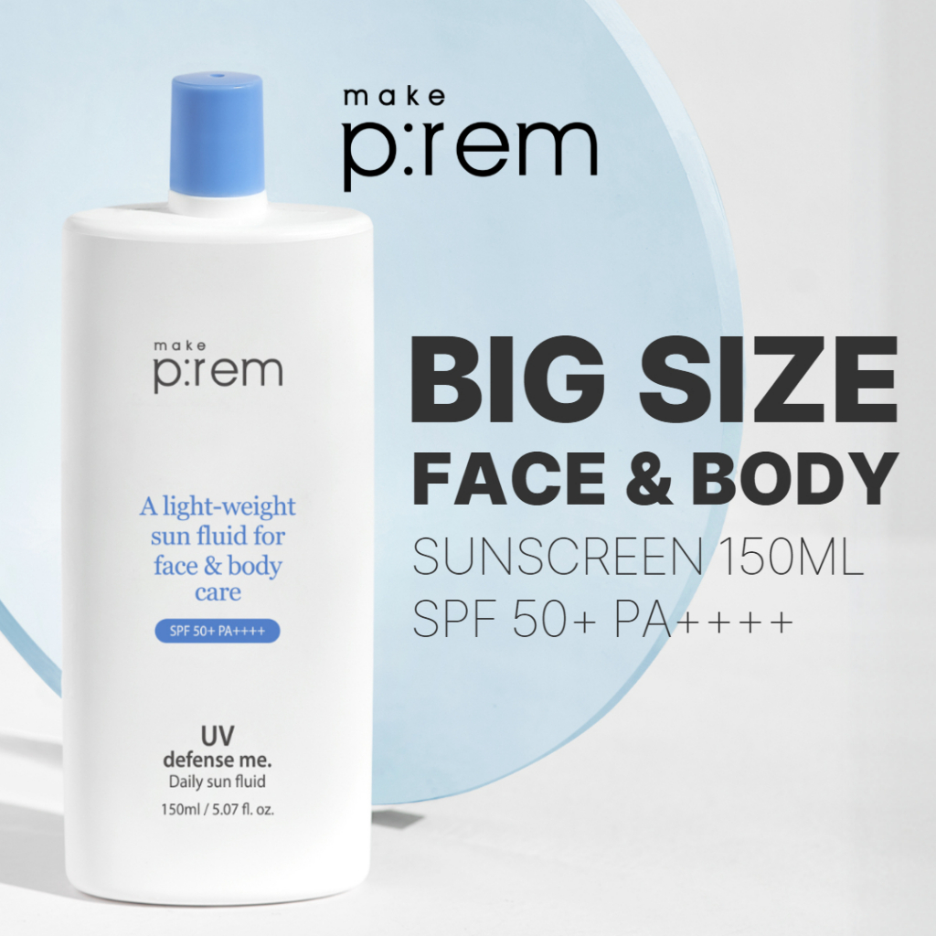 Make Prem - UV Defense Me. Daily Sun Fluid SPF 50+ PA++++ - 150ml 