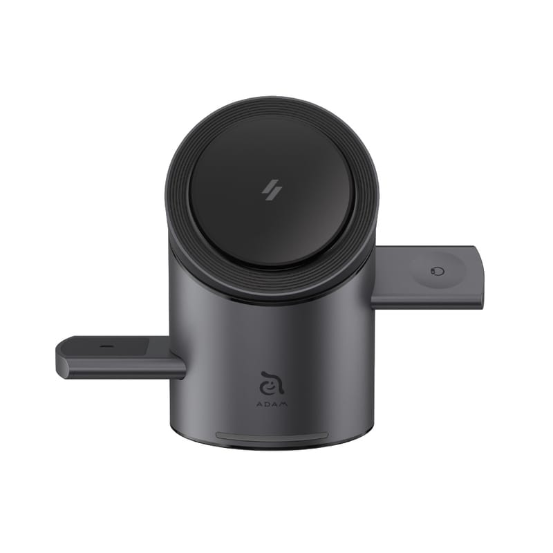 Adam Elements Mag Tube 3-in-1 Qi2 Intelligent Charging Station