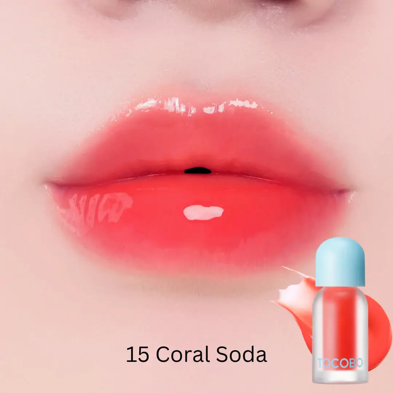 Tocobo - JUICY BERRY PLUMPING LIP OIL 15 CORAL SODA