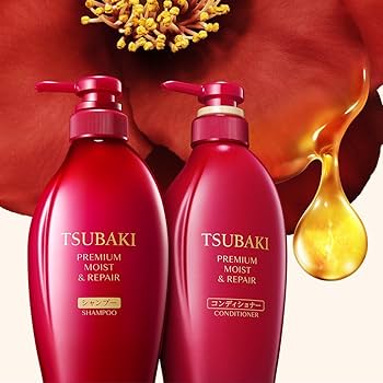 Shiseido - Tsubaki Premium Moist & Repair Shampoo & Conditioner Pump Pair Set - 450ml + 450ml