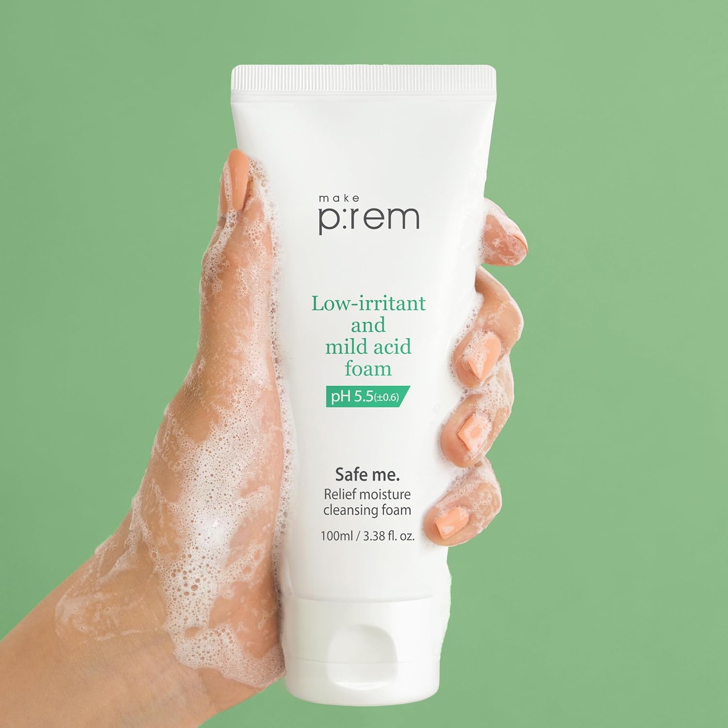 Make Prem - Safe me Relief Moisture Cleansing Foam 100ml