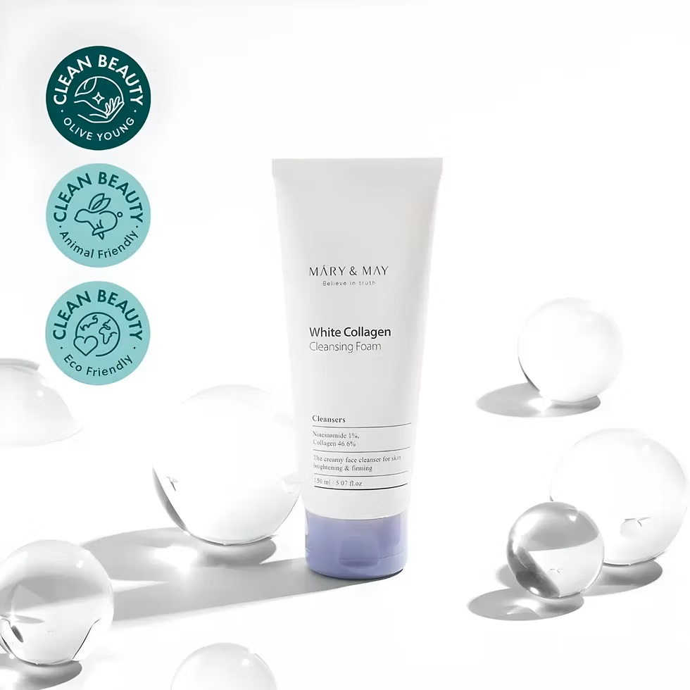Mary&May - White Collagen cleansing foam 150ml