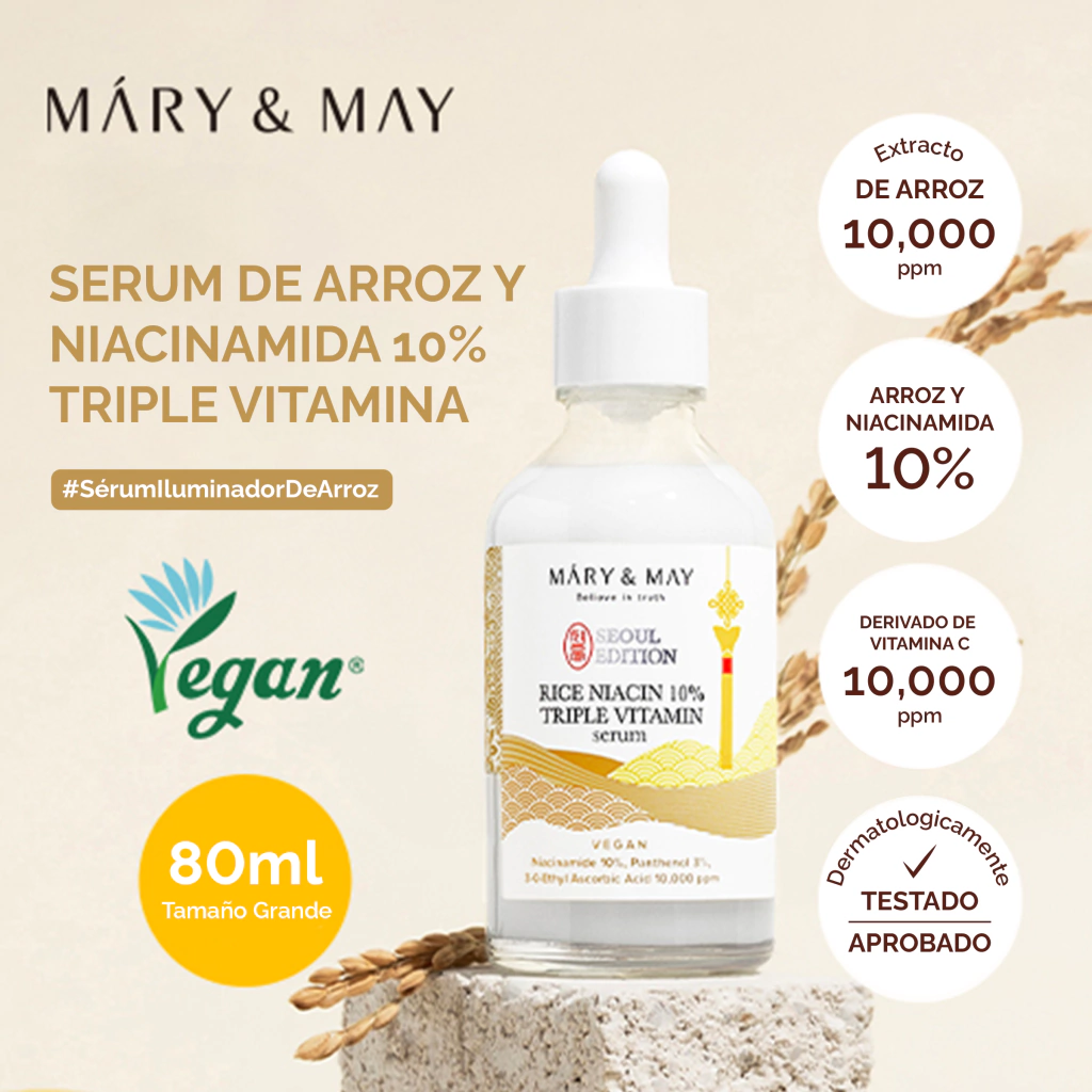 Mary&May - Rice Niacin 10% Triple Vitamin Serum 80ml