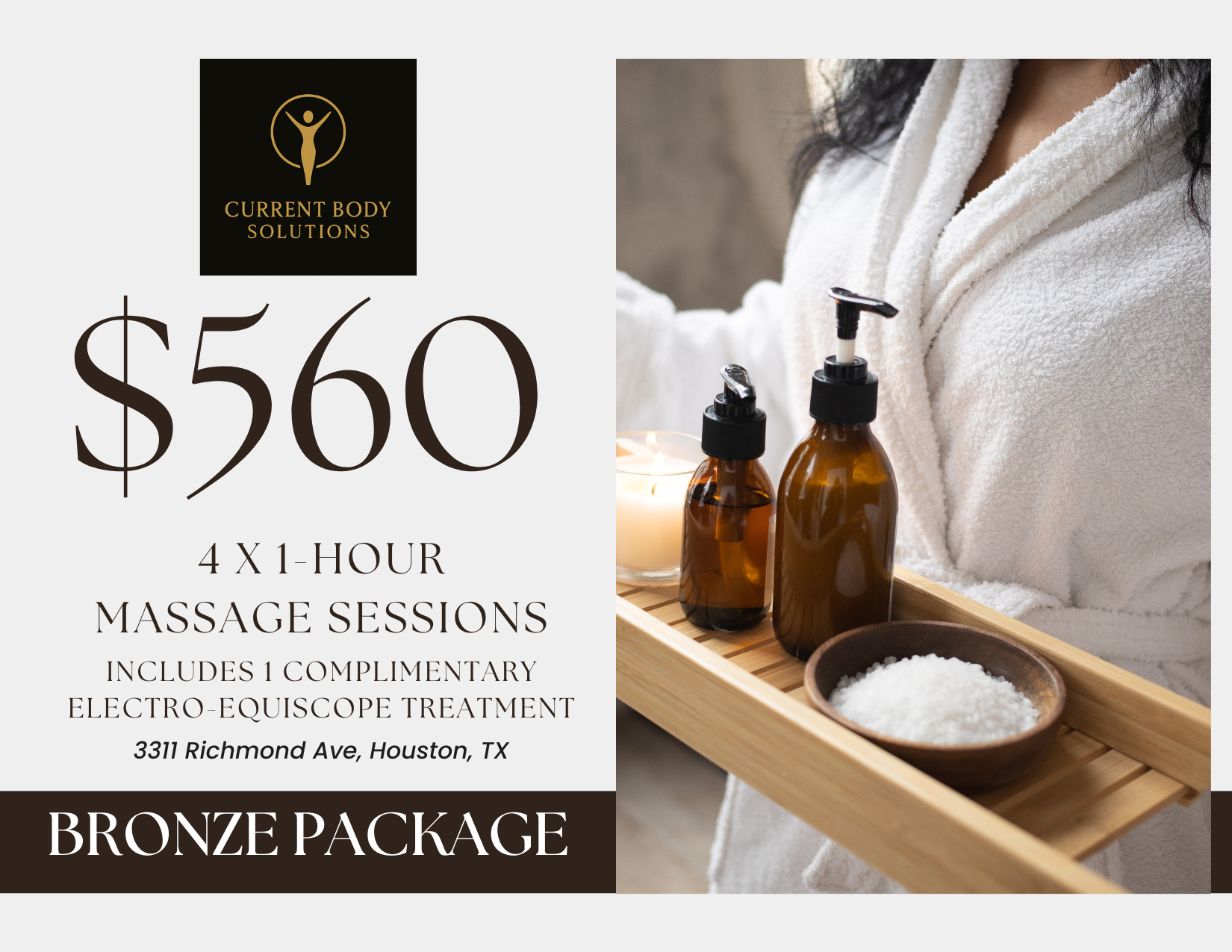 Bronze Massage Package