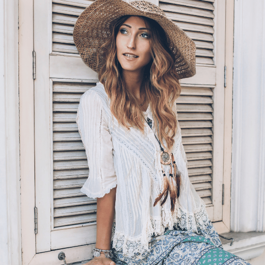 Boho Style White Tunic