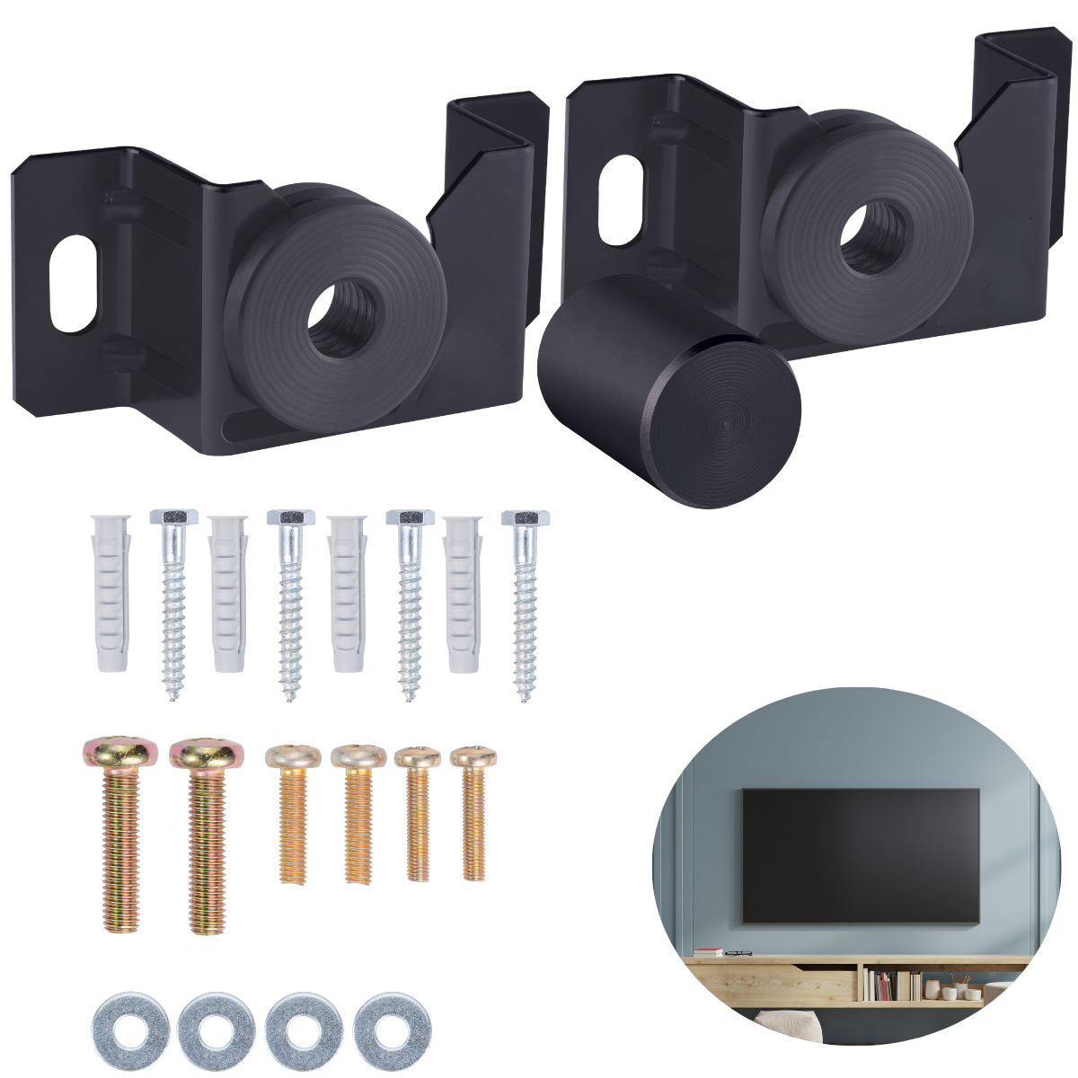 Suporte Fixo Tv Led Lcd 20 24 32 40 42 50 55 60 65 70 75 80 Polegadas