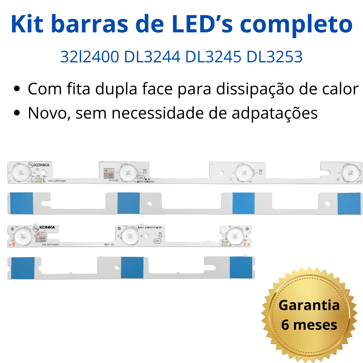 Kit Barras Led Para Tv Semp Toshiba 32l2400 Dl3244 Dl3245