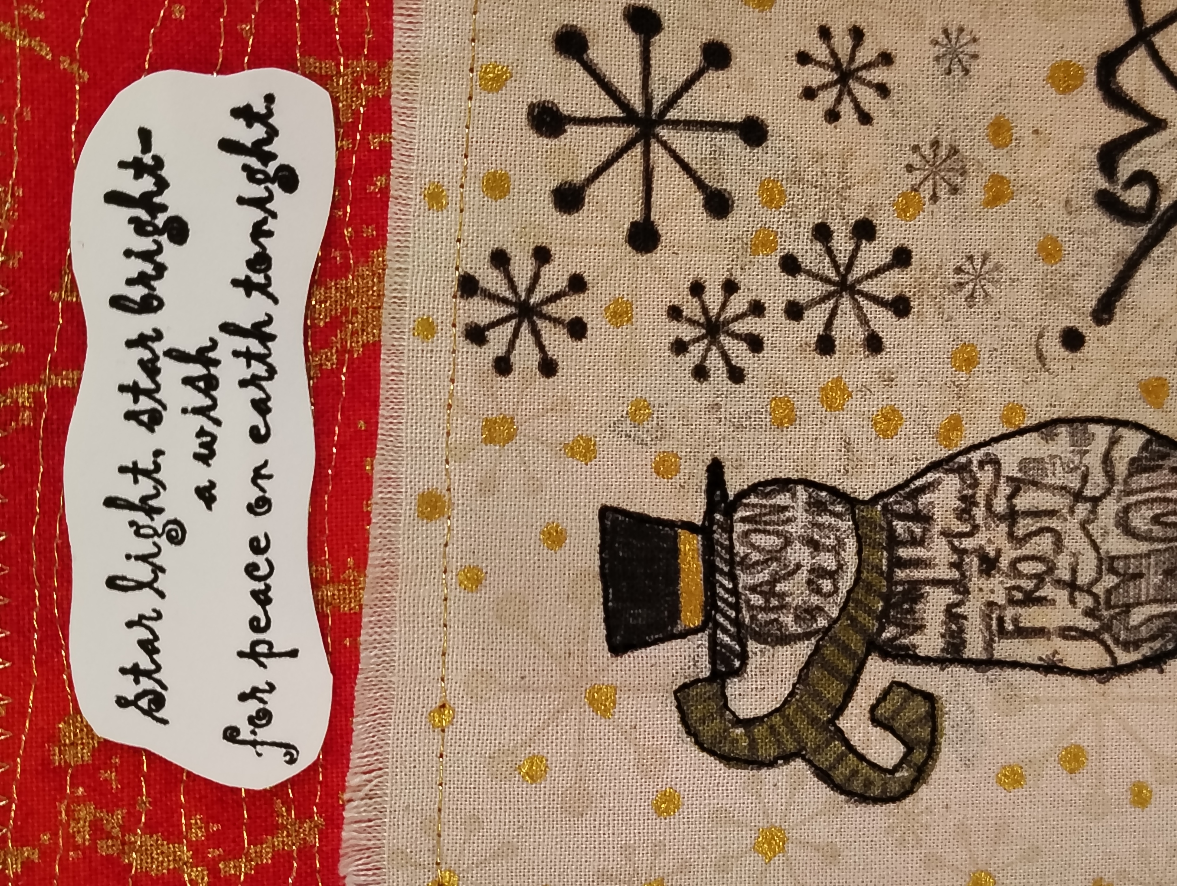 Handmade Snowman Christmas Card