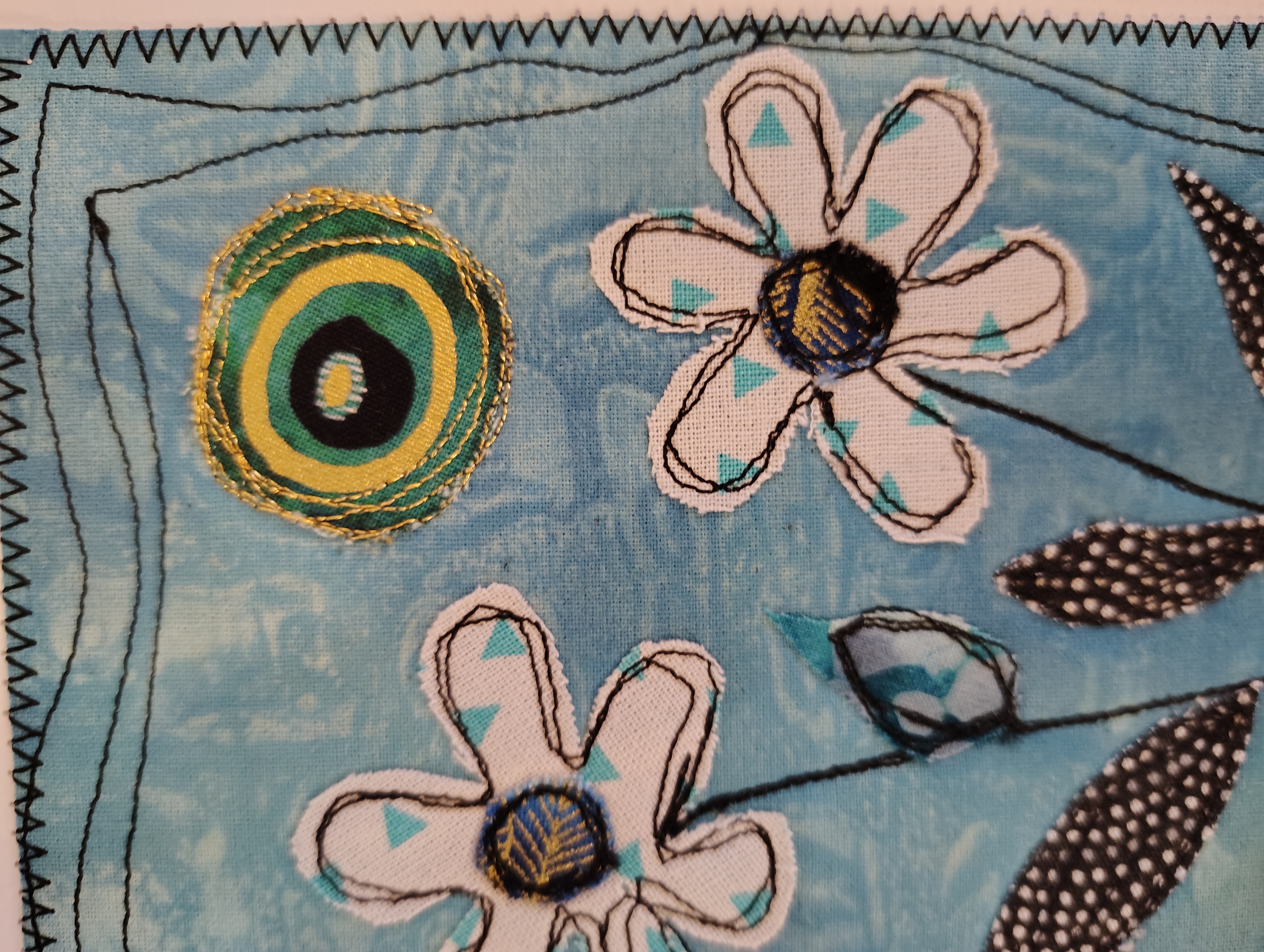 Handmade Floral Quilted Greeting Card