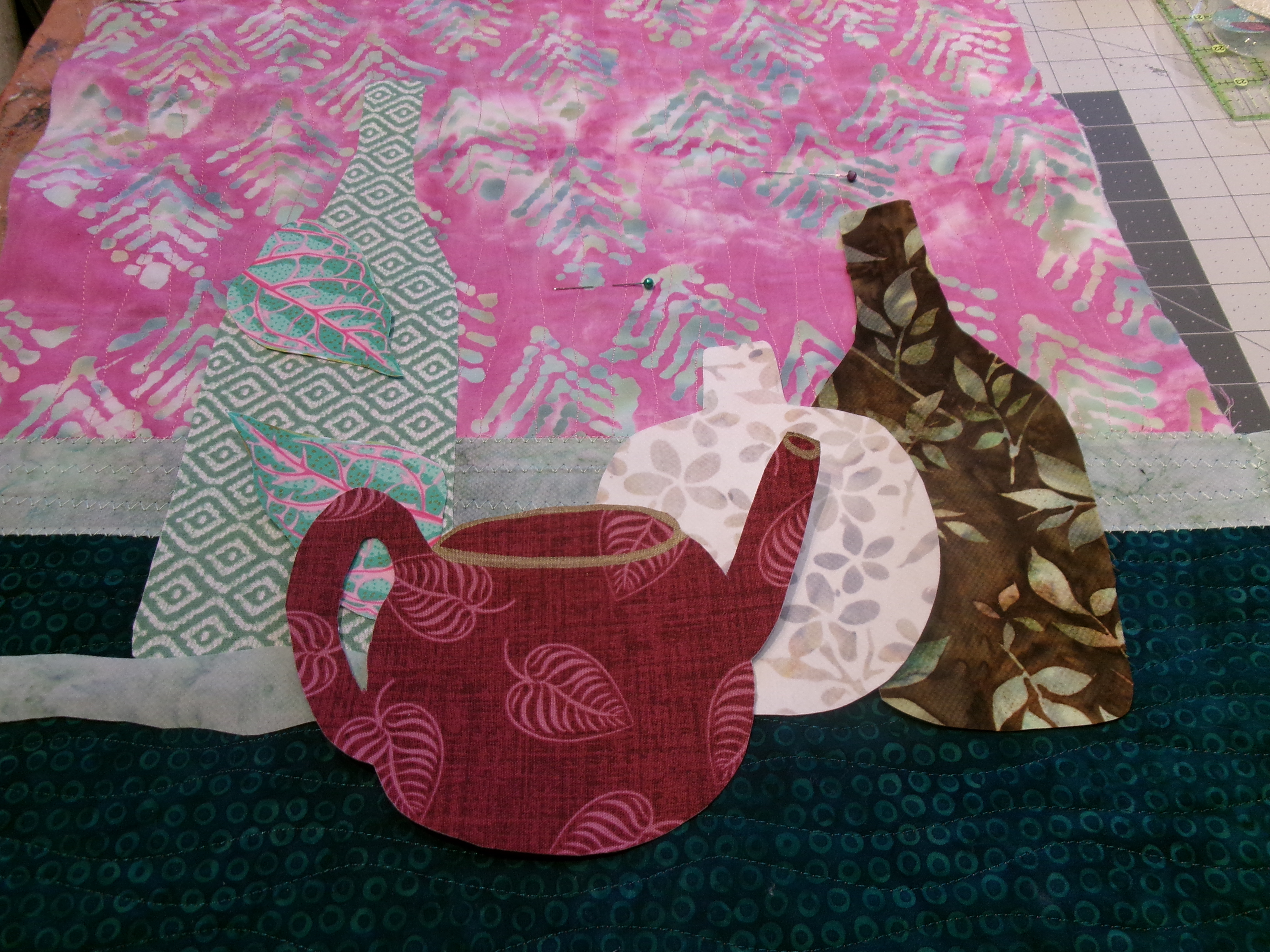 Handcrafted Quilted Fabric/Fiber Wall Art