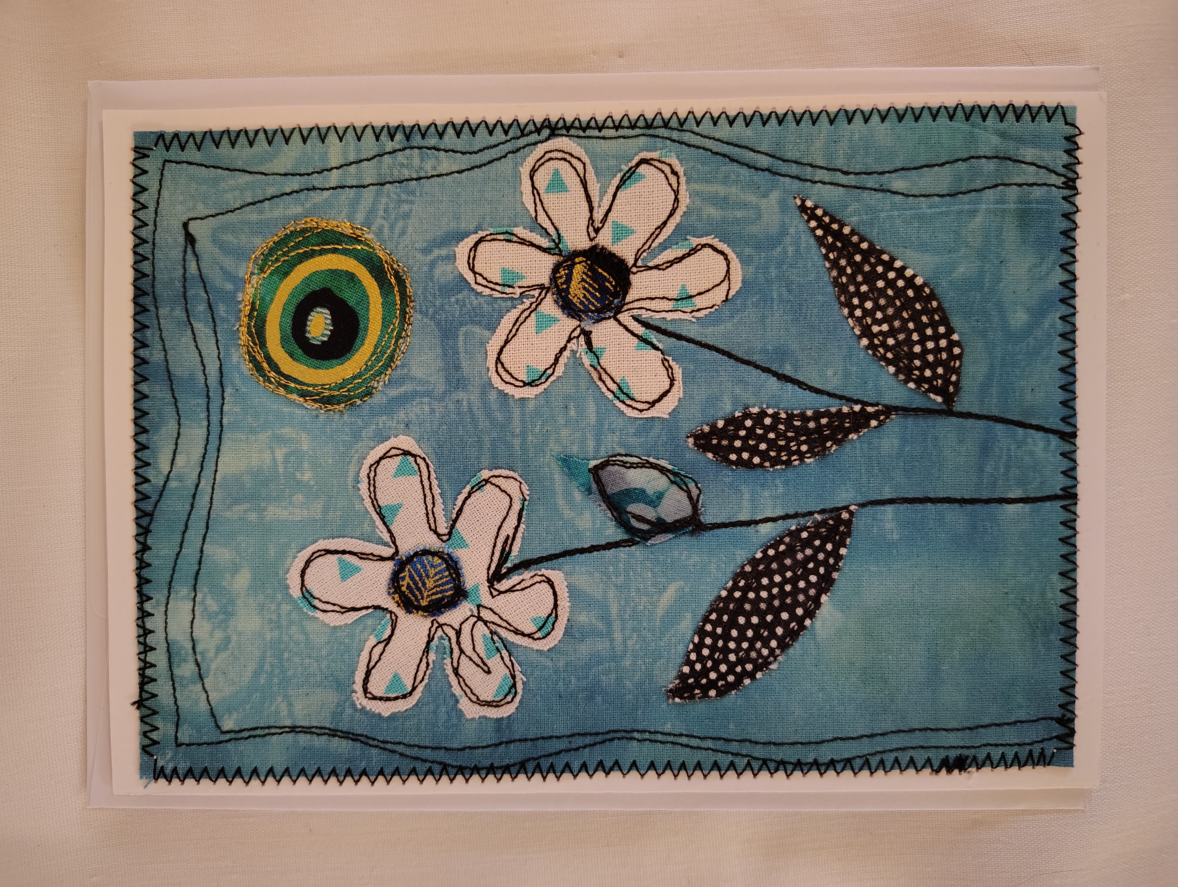 Handmade Floral Quilted Greeting Card