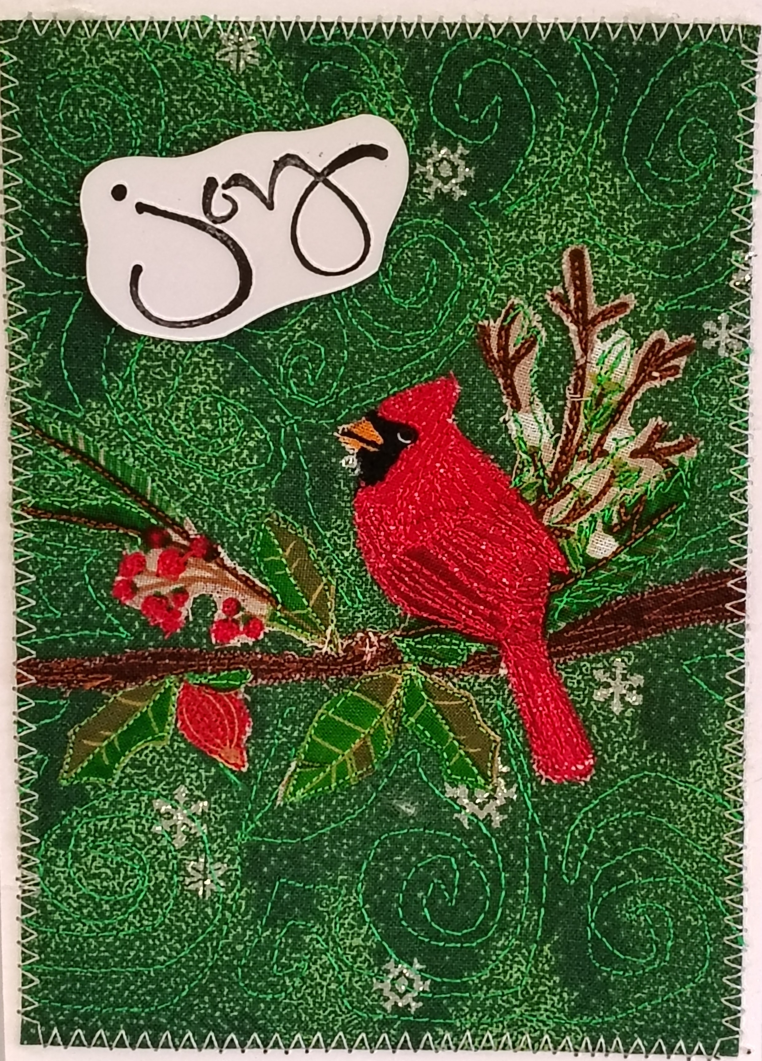 Handmade Cardinal Greeting Card