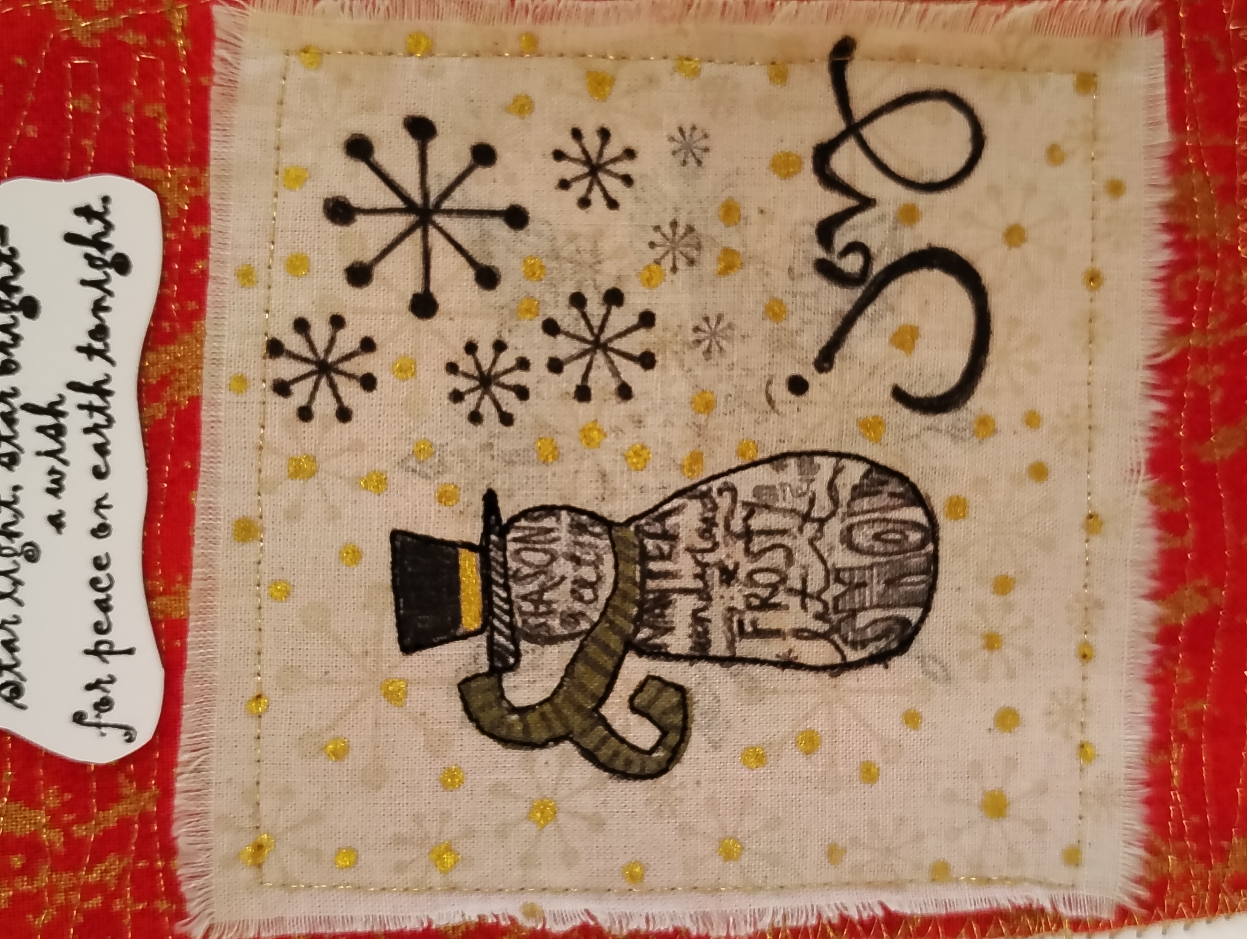 Handmade Snowman Christmas Card