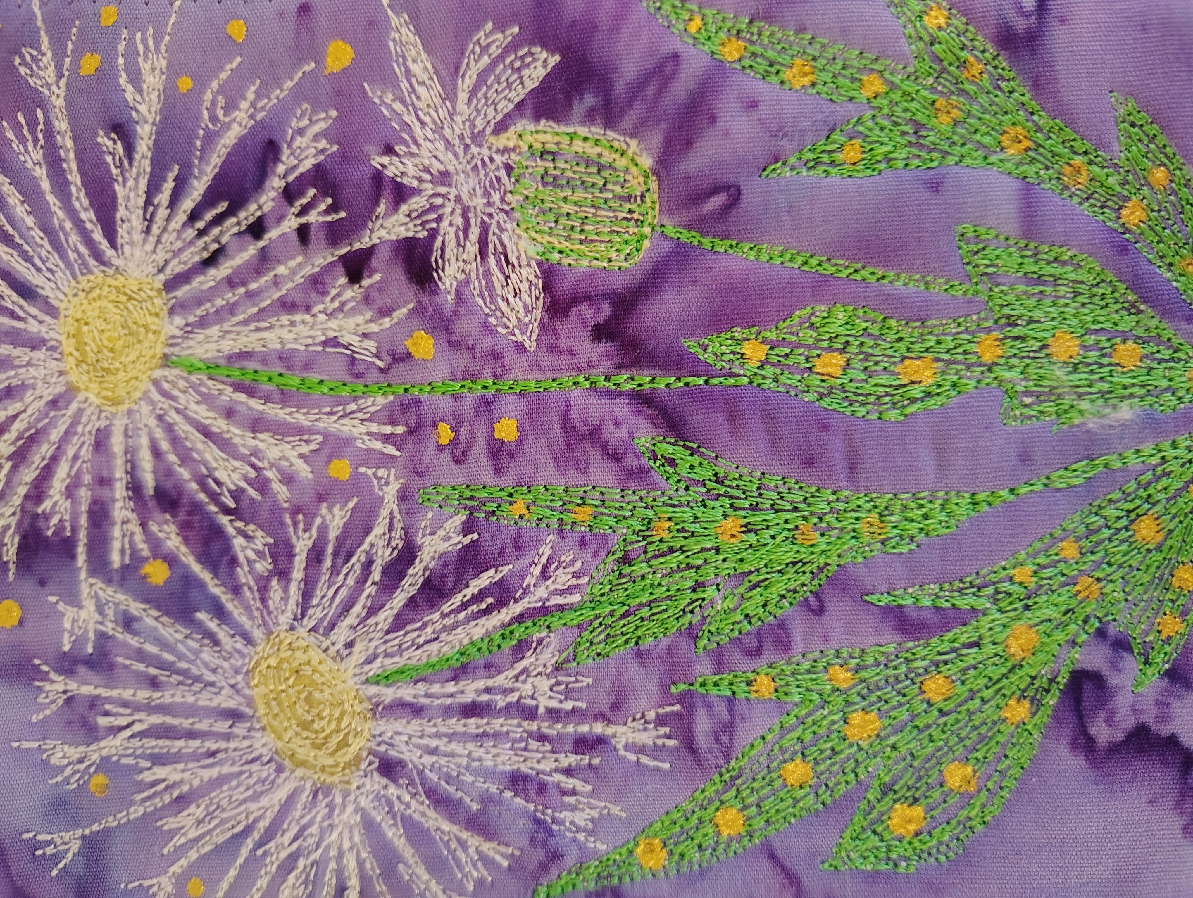 Handmade Quilted Floral Greeting Card