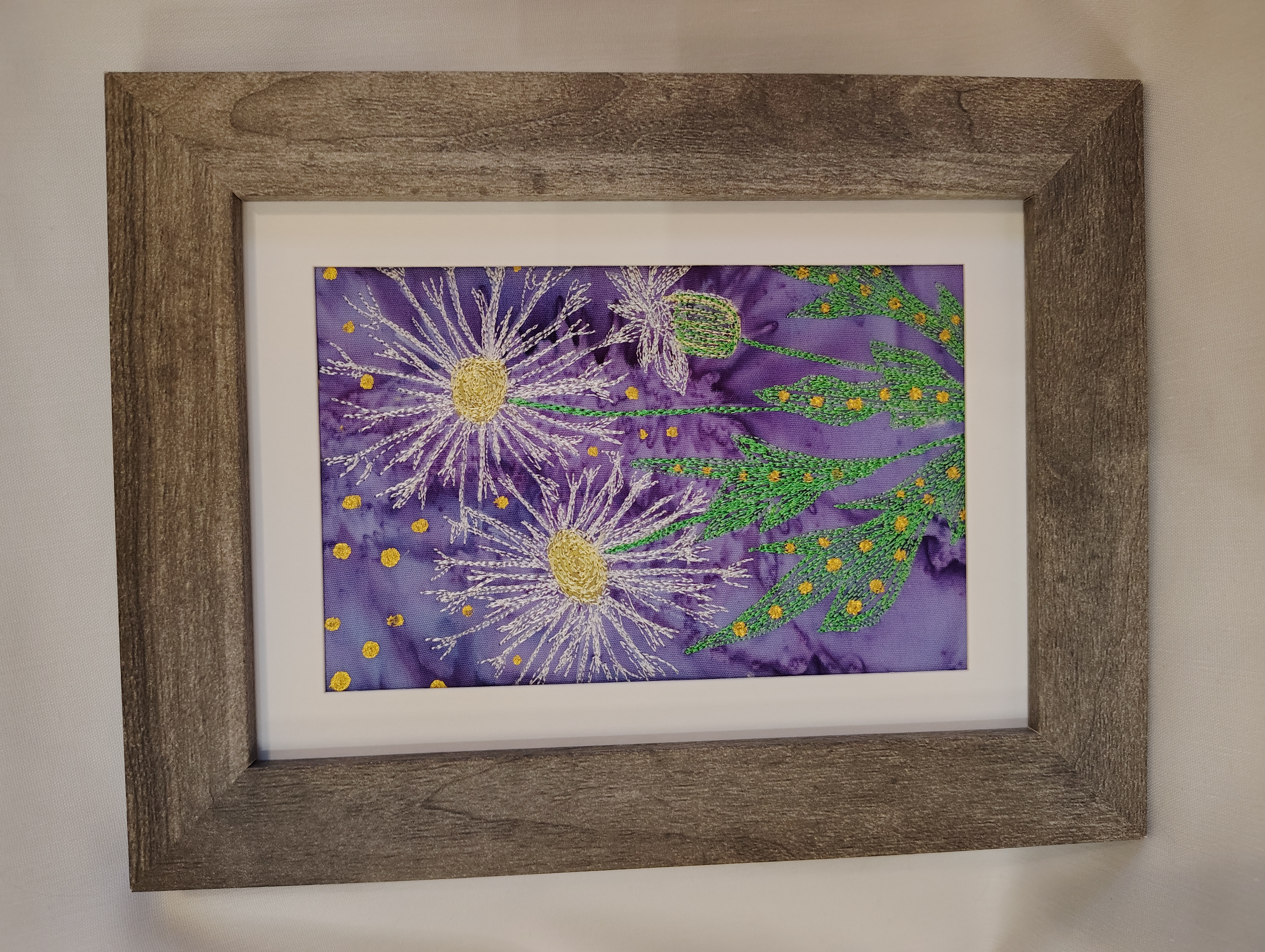 Handmade Quilted Floral Greeting Card