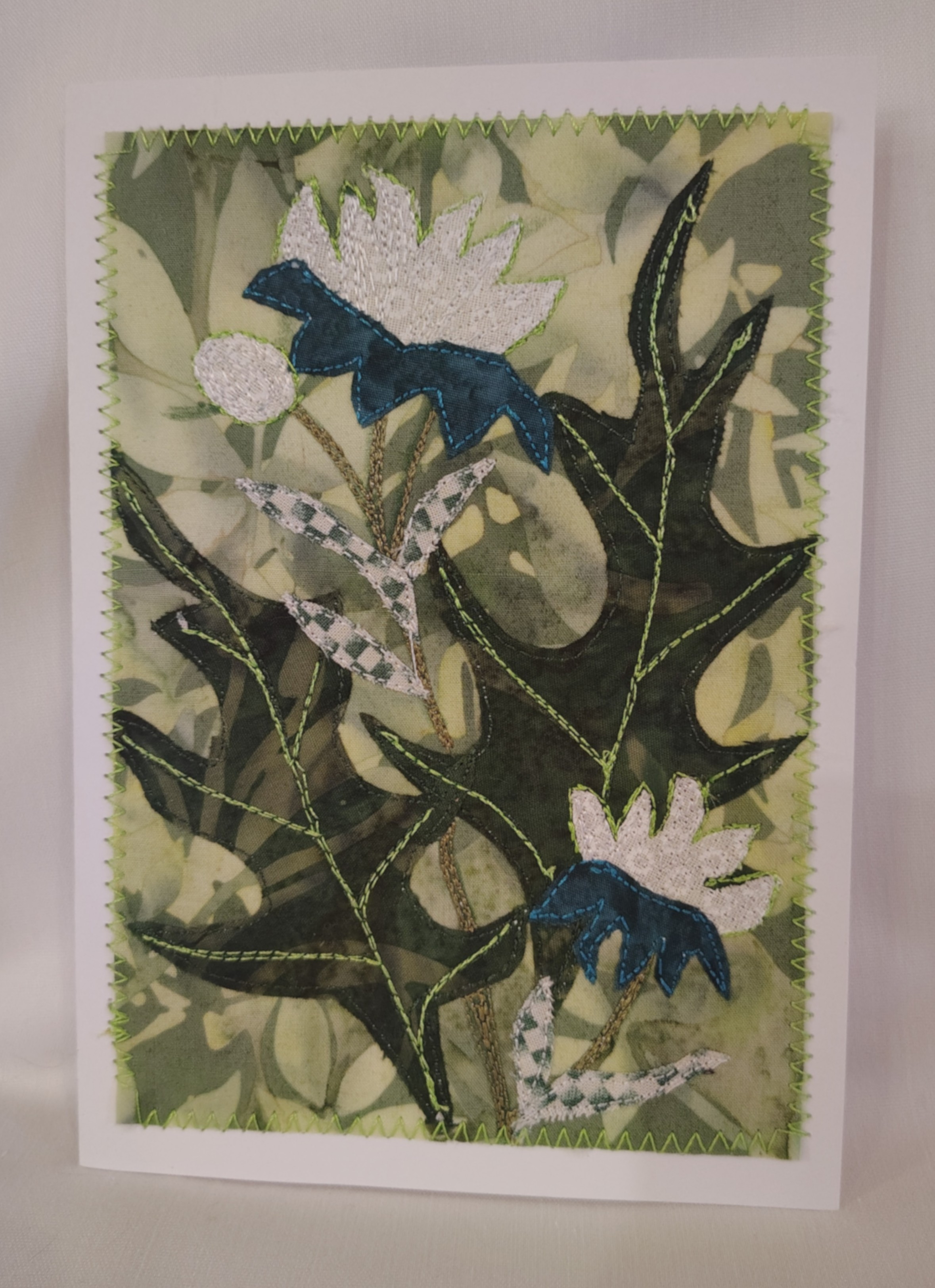 Handmade Quilted Floral Greeting Card