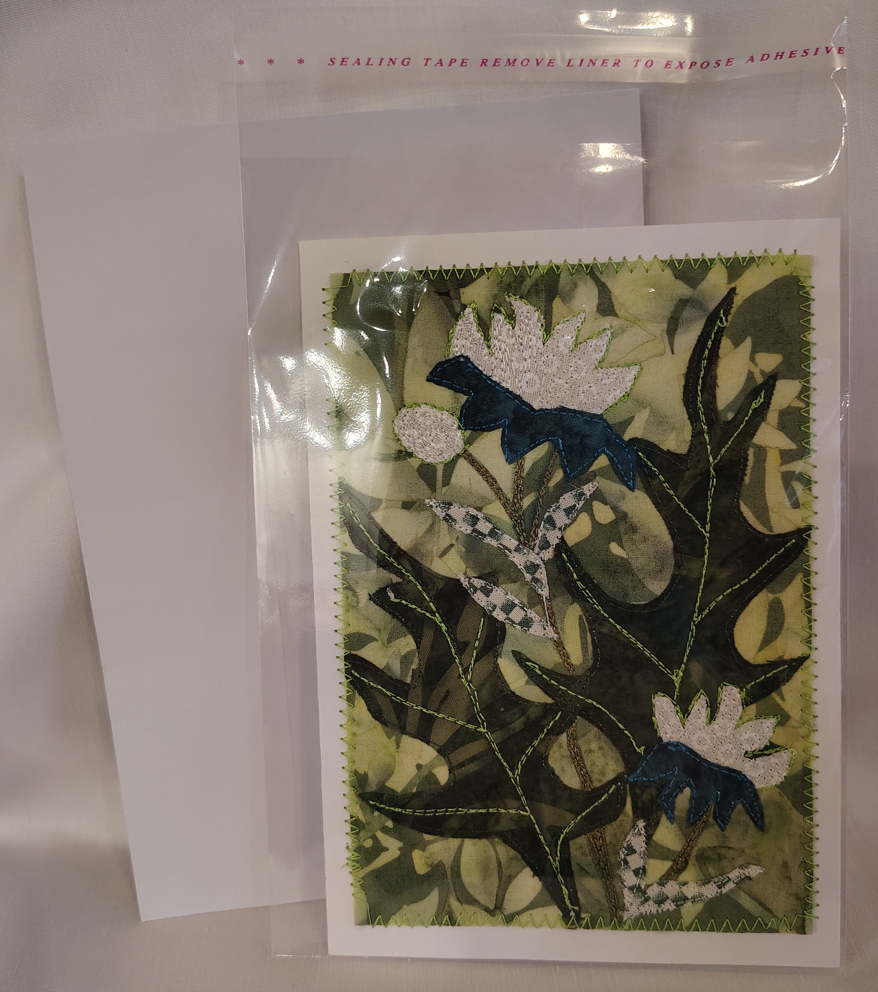 Handmade Quilted Floral Greeting Card