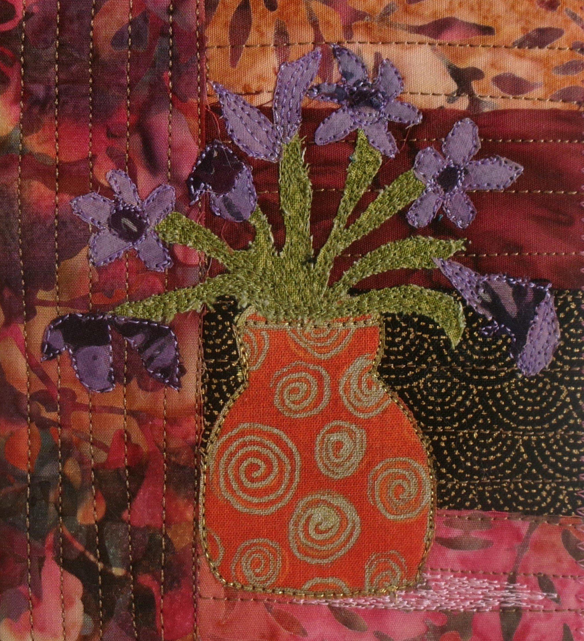 Handmade Fabric Greeting Card